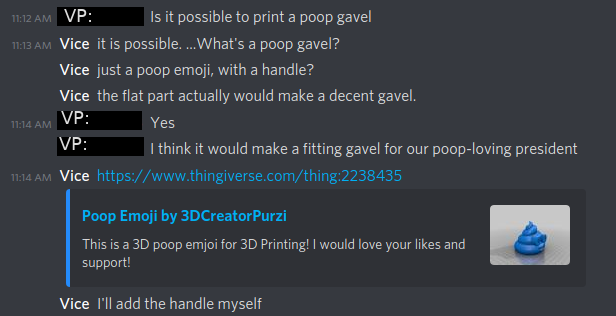 Is it possible to print a poop gavel