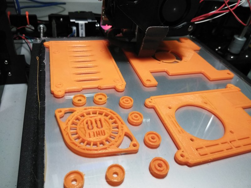 Printed Orange parts for The Junkheap.