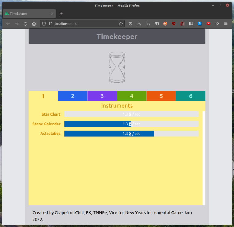 Application screenshot 2 - an unplished tab interface with lots of grey, but also lots of clashing rainbow colors